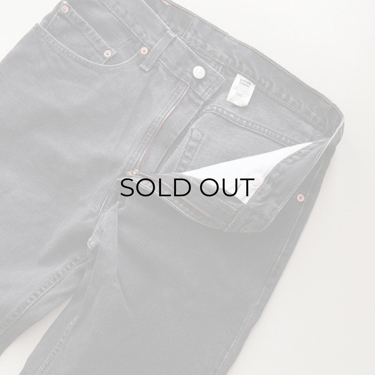 画像5: LEVI'S 505 BLACK DENIM PANTS "made in CANADA" 【W32 程度】 (5)