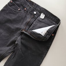 画像5: LEVI'S 505 BLACK DENIM PANTS "made in CANADA" 【W32 程度】 (5)