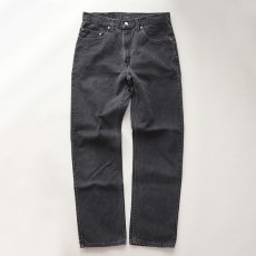 画像2: LEVI'S 505 BLACK DENIM PANTS "made in CANADA" 【W32 程度】 (2)