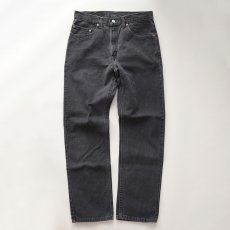 画像2: LEVI'S 505 BLACK DENIM PANTS "made in CANADA" 【W32 程度】 (2)