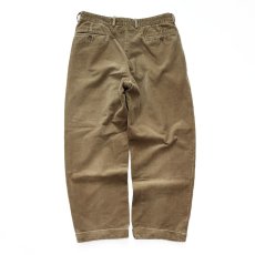 画像3: Faconnable COTTON WIDE WALE CORDUROY TUCK PANTS【W33 x L29 程度】 (3)