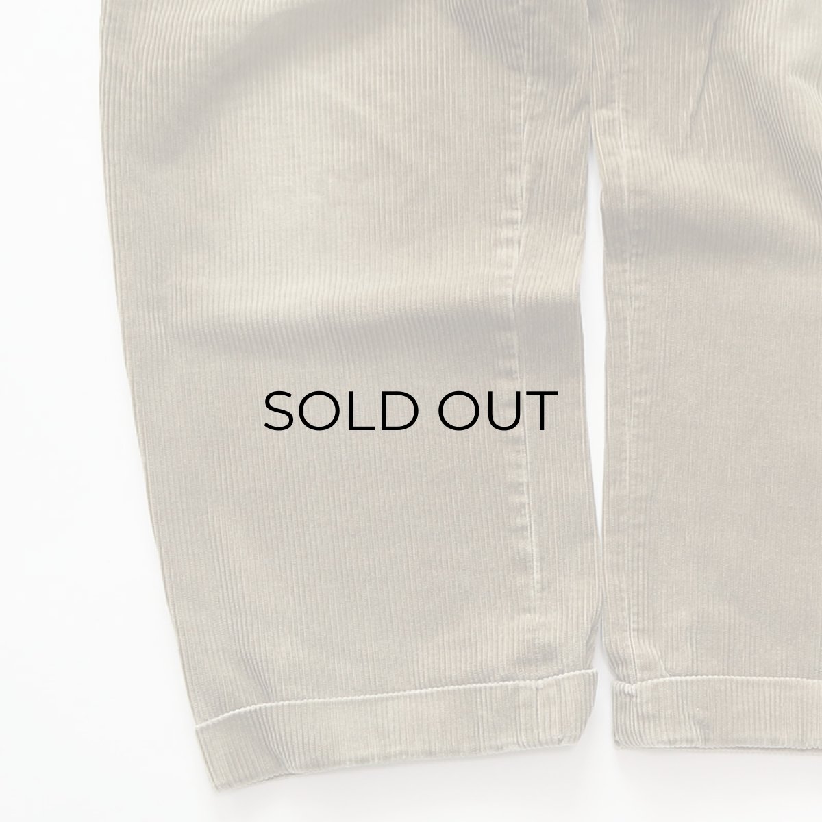 画像5: Faconnable COTTON WIDE WALE CORDUROY TUCK PANTS【W33 x L29 程度】 (5)