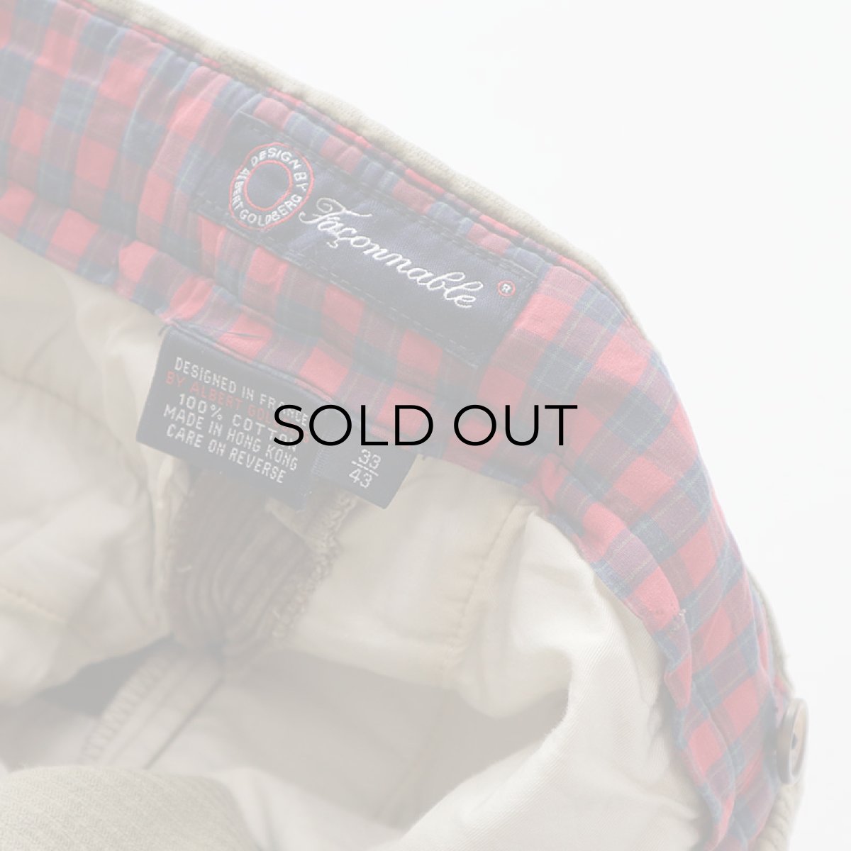 画像8: Faconnable COTTON WIDE WALE CORDUROY TUCK PANTS【W33 x L29 程度】 (8)