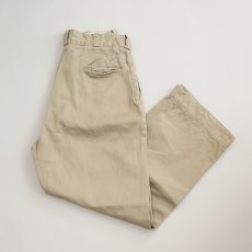 画像1: 60's US ARMY COTTON KHAKI TROUSERS 【W31 程度】 (1)