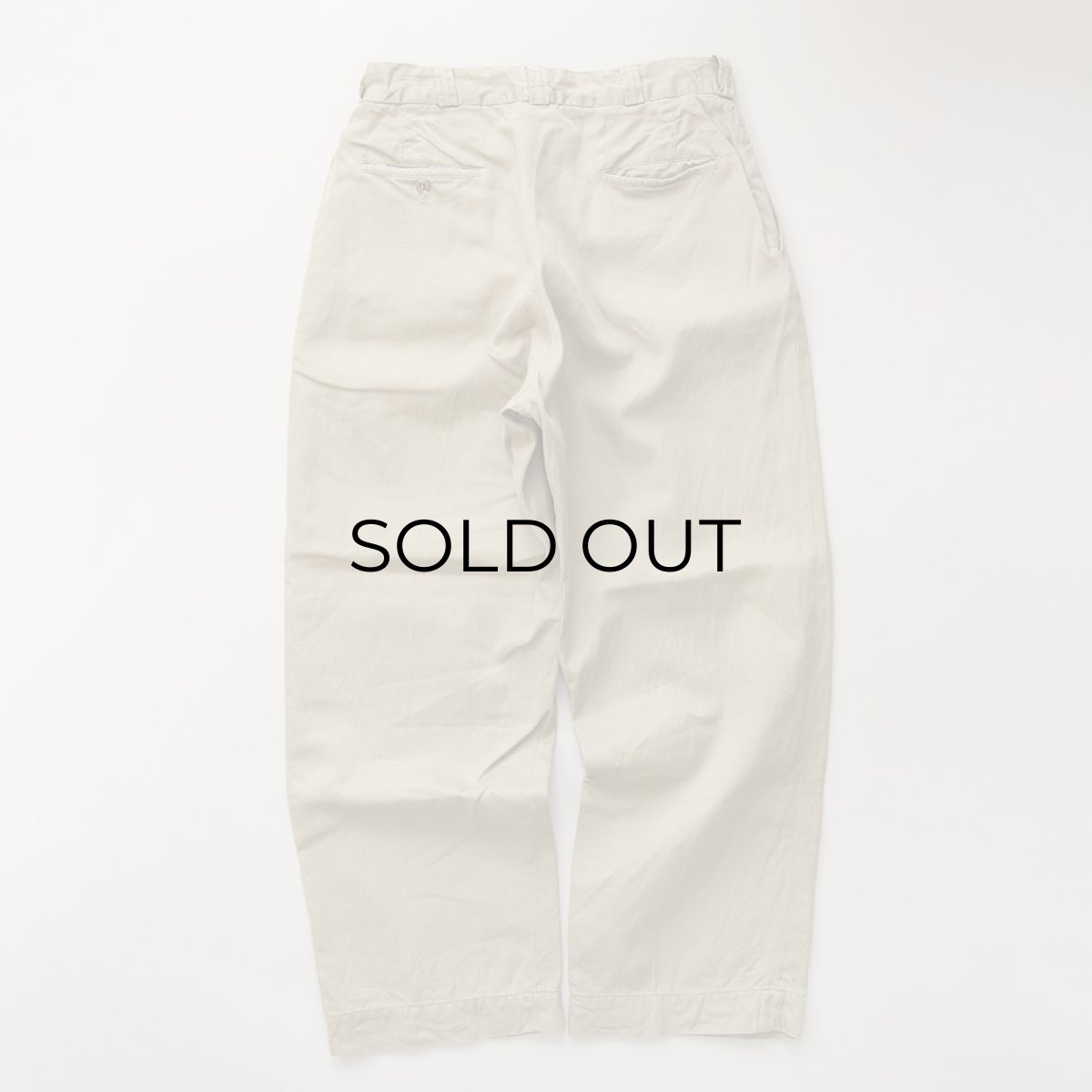 画像3: 60's US ARMY COTTON KHAKI TROUSERS 【W31 程度】 (3)