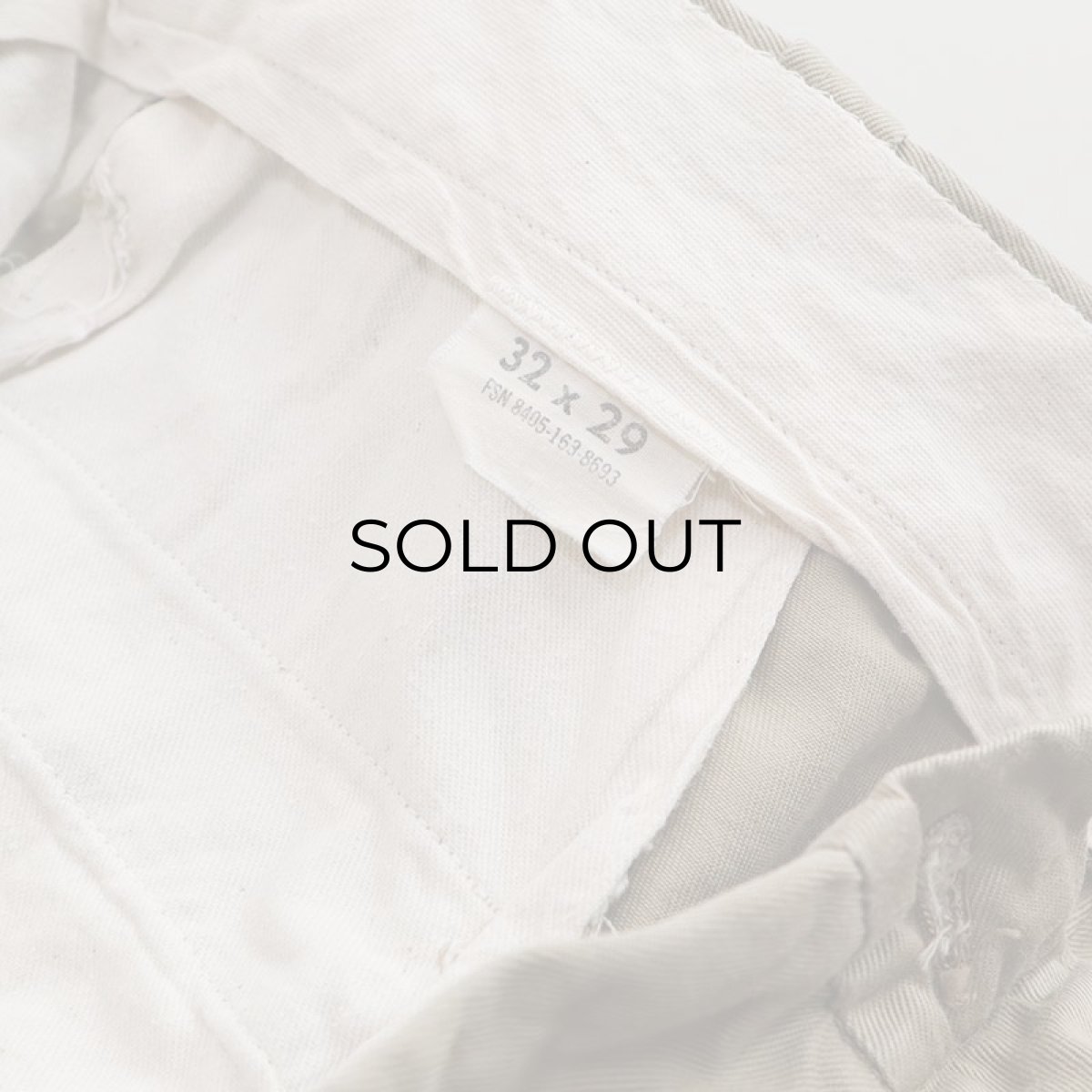 画像9: 60's US ARMY COTTON KHAKI TROUSERS 【W31 程度】 (9)