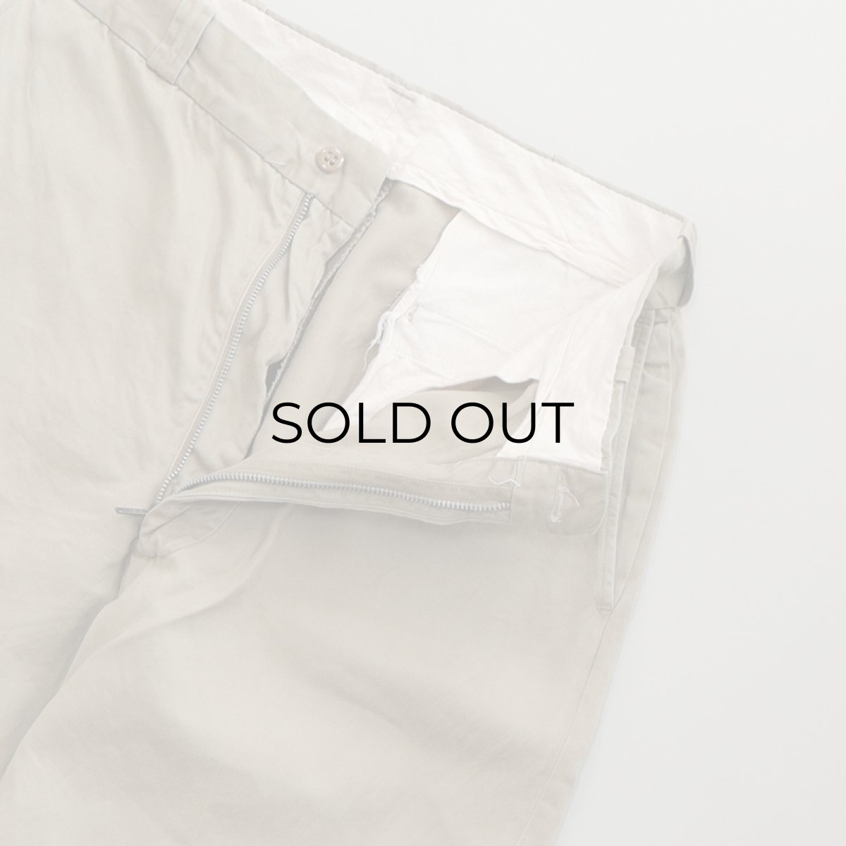 画像4: 60's US ARMY COTTON KHAKI TROUSERS 【W31 程度】 (4)