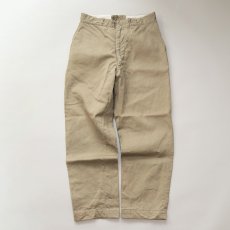 画像2: 60's US ARMY COTTON KHAKI TROUSERS "TAPERED CUSTOM" 【W30 程度】 (2)