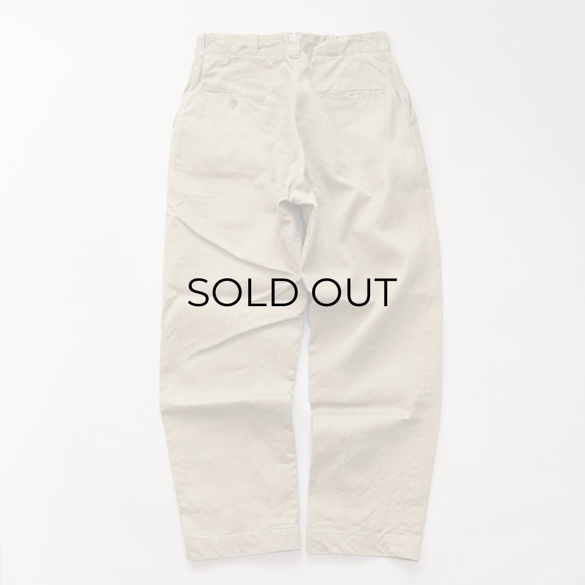 画像3: 60's US ARMY COTTON KHAKI TROUSERS "TAPERED CUSTOM" 【W30 程度】 (3)