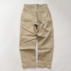 画像3: 60's US ARMY COTTON KHAKI TROUSERS "TAPERED CUSTOM" 【W30 程度】 (3)