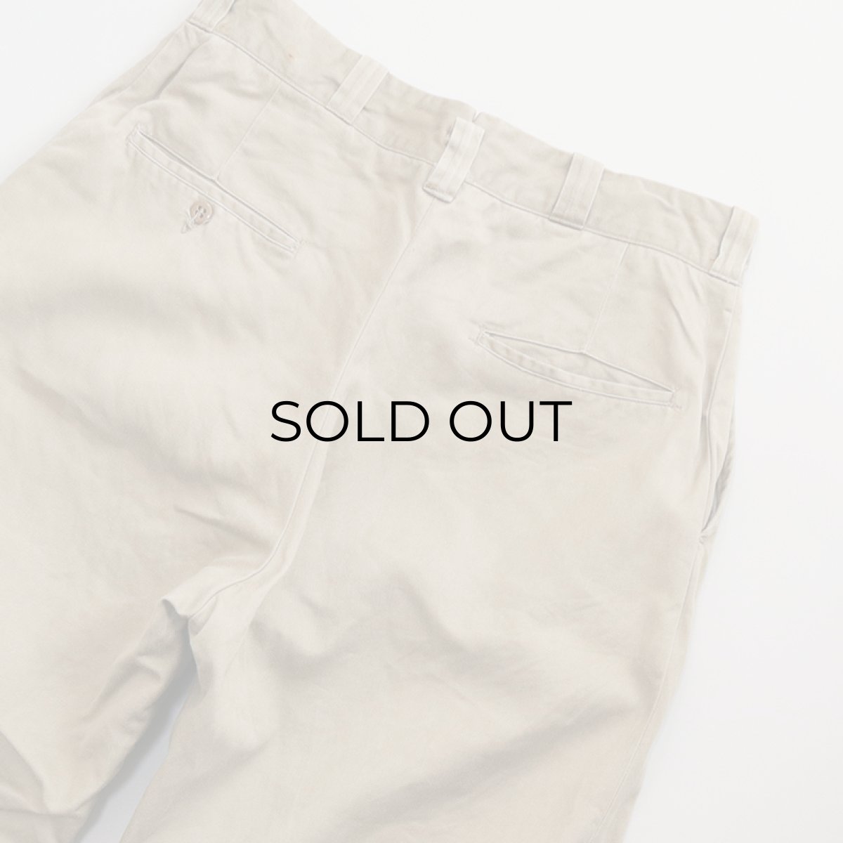 画像7: 60's US ARMY COTTON KHAKI TROUSERS "TAPERED CUSTOM" 【W30 程度】 (7)