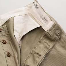 画像5: 50's US ARMY COTTON KHAKI TROUSERS 【W32 程度】 (5)