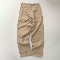 画像3: 〜50's UNKNOWN BRAND COTTON TWILL TUCK WORK PANTS 【W28 程度】 (3)