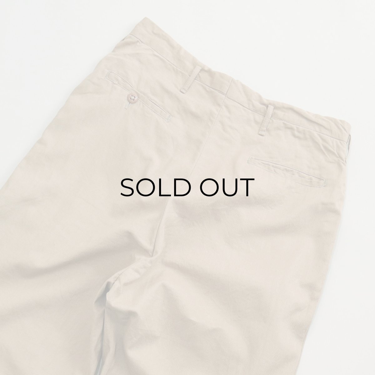 画像6: 〜50's UNKNOWN BRAND COTTON TWILL TUCK WORK PANTS 【W28 程度】 (6)