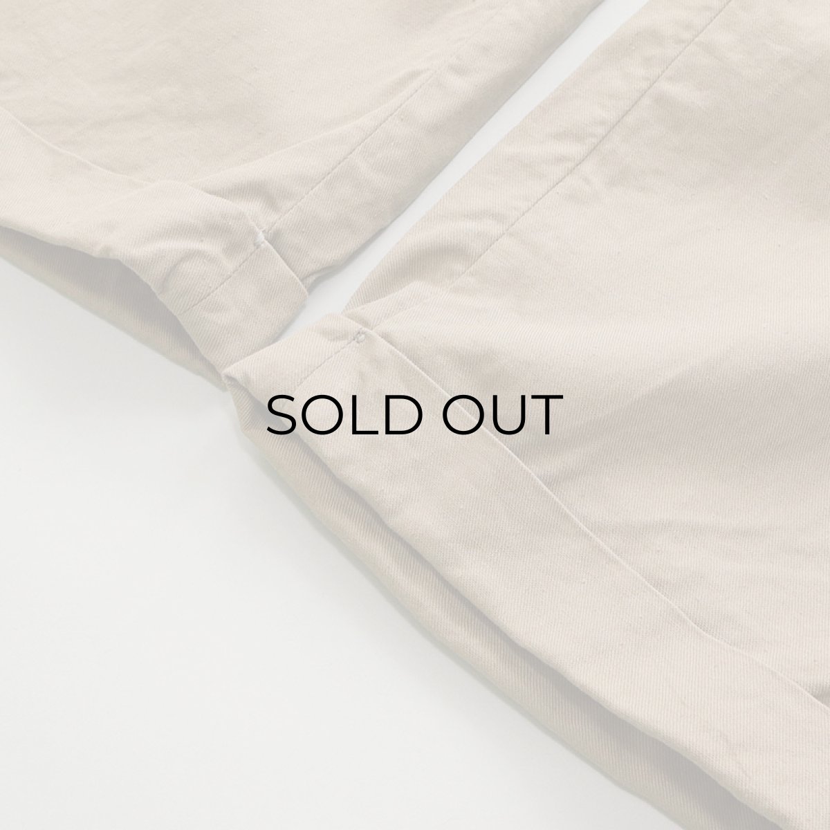 画像7: 〜50's UNKNOWN BRAND COTTON TWILL TUCK WORK PANTS 【W28 程度】 (7)