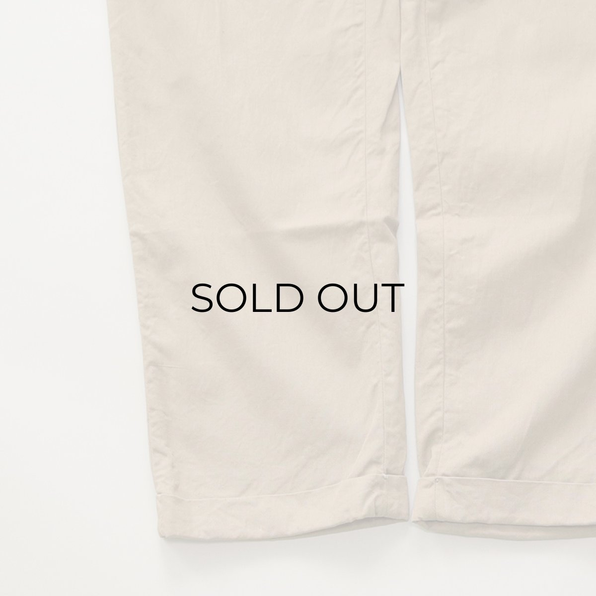 画像5: 〜50's UNKNOWN BRAND COTTON TWILL TUCK WORK PANTS 【W28 程度】 (5)