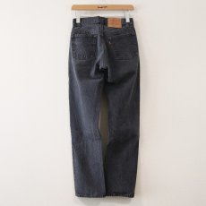 画像3: 80's LEVI'S 501 BLACK DENIM PANTS "made in USA" "INSEAM SINGLE"【W28 x L30 程度】 (3)