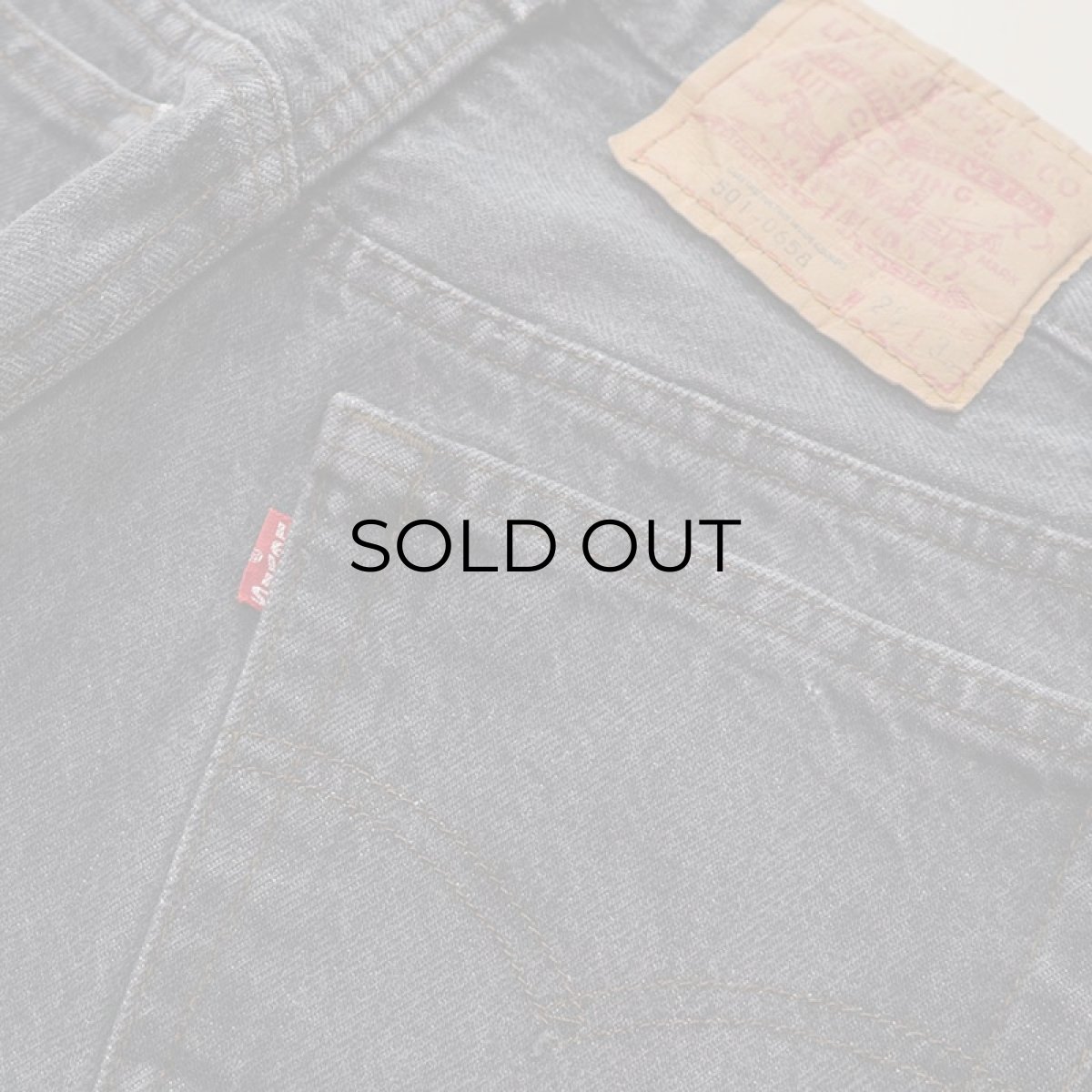 画像10: 80's LEVI'S 501 BLACK DENIM PANTS "made in USA" "INSEAM SINGLE"【W28 x L30 程度】 (10)