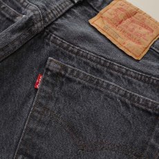 画像10: 80's LEVI'S 501 BLACK DENIM PANTS "made in USA" "INSEAM SINGLE"【W28 x L30 程度】 (10)