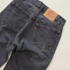 画像6: 80's LEVI'S 501 BLACK DENIM PANTS "made in USA" "INSEAM SINGLE"【W28 x L30 程度】 (6)