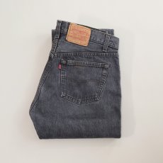 画像1: 80's LEVI'S 501 BLACK DENIM PANTS "made in USA"【W33 x L36 程度】 (1)