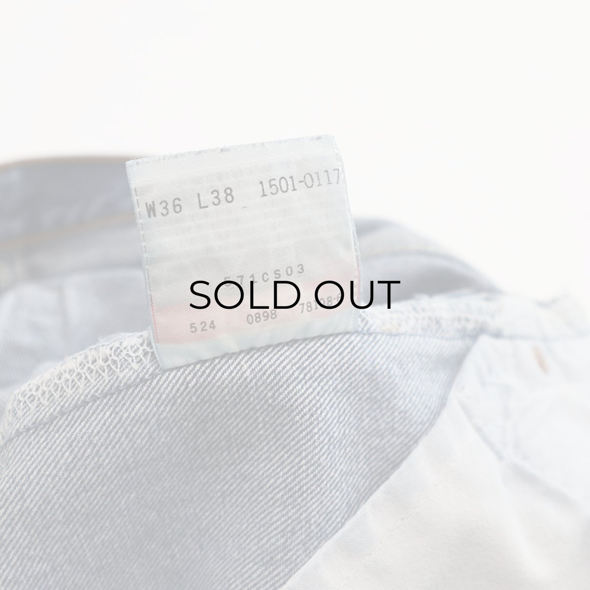 画像12: LEVI'S 501 DENIM PANTS "made in USA" 【W35 x L35 程度】 (12)