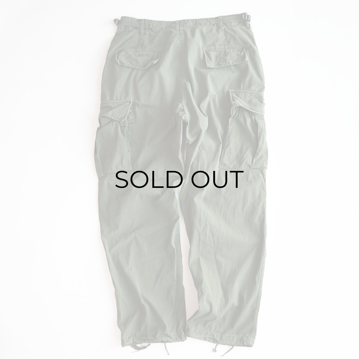 画像3: 60's US ARMY COTTON POPLIN JUNGLE FATIGUE CARGO PANTS "3rd MODEL"【MEDIUM-REGULAR】 (3)