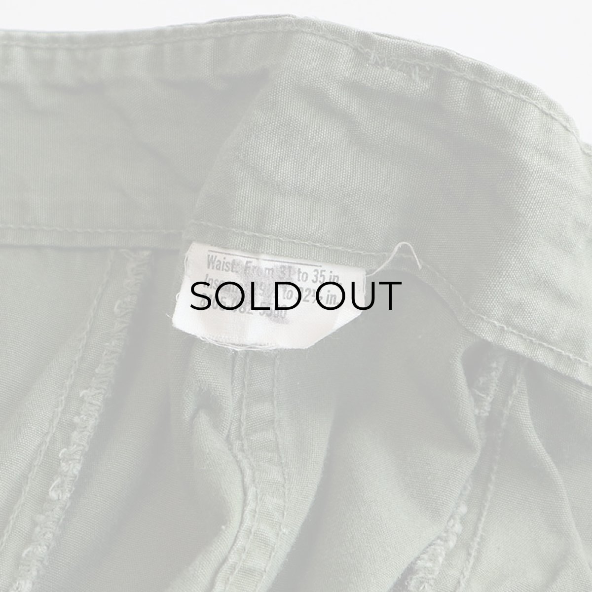 画像9: 60's US ARMY COTTON POPLIN JUNGLE FATIGUE CARGO PANTS "3rd MODEL"【MEDIUM-REGULAR】 (9)