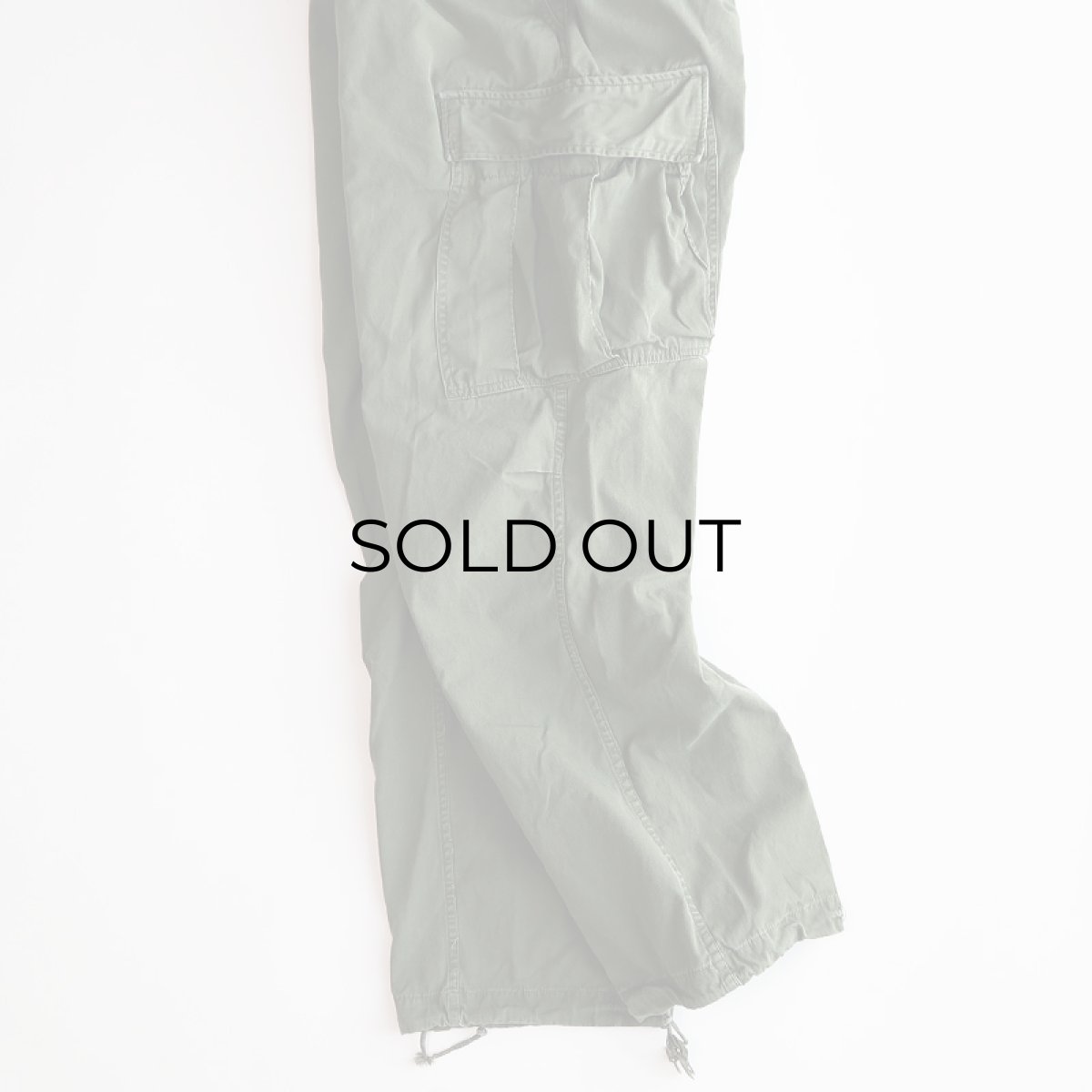 画像6: 60's US ARMY COTTON POPLIN JUNGLE FATIGUE CARGO PANTS "3rd MODEL"【MEDIUM-REGULAR】 (6)