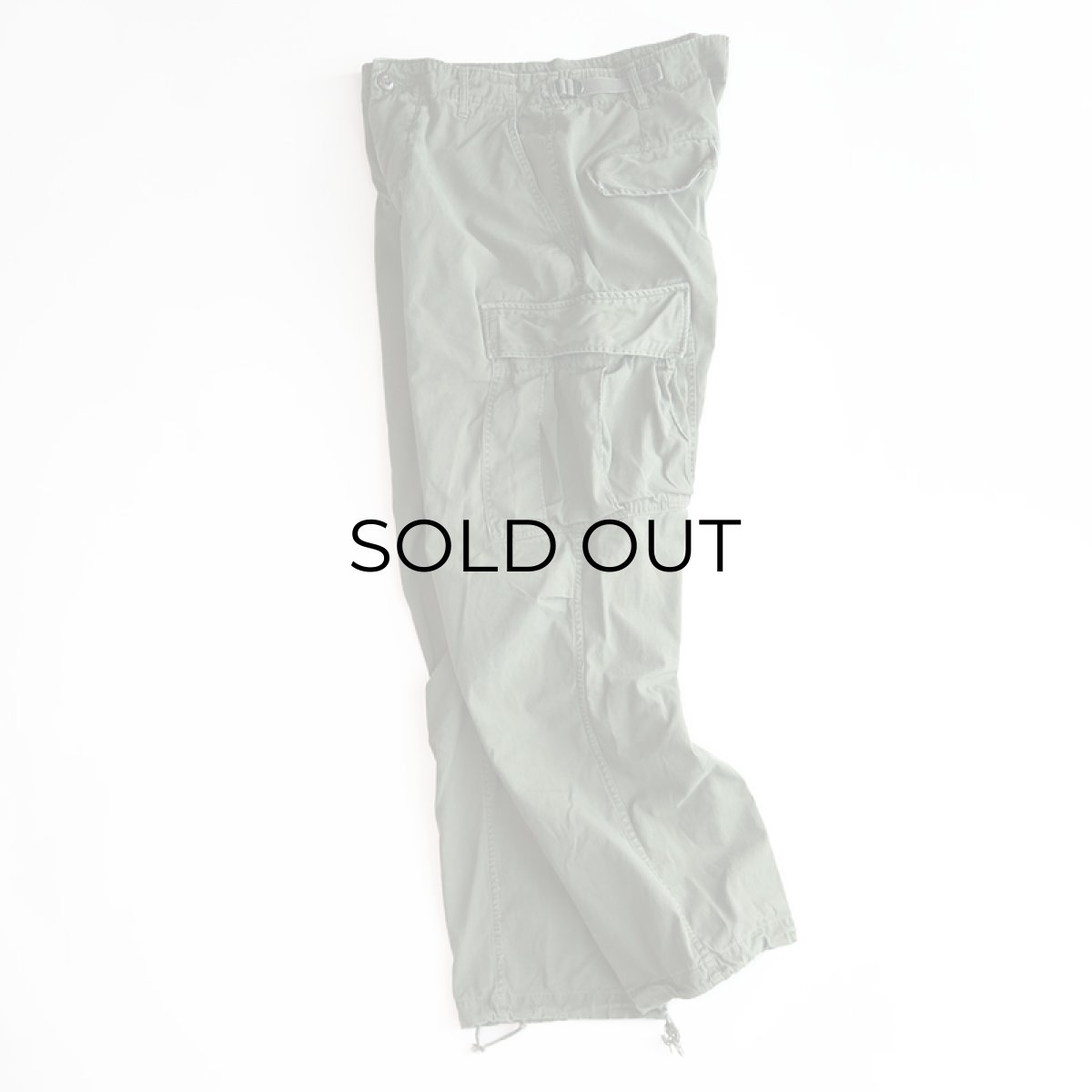 画像2: 60's US ARMY COTTON POPLIN JUNGLE FATIGUE CARGO PANTS "3rd MODEL"【MEDIUM-REGULAR】 (2)