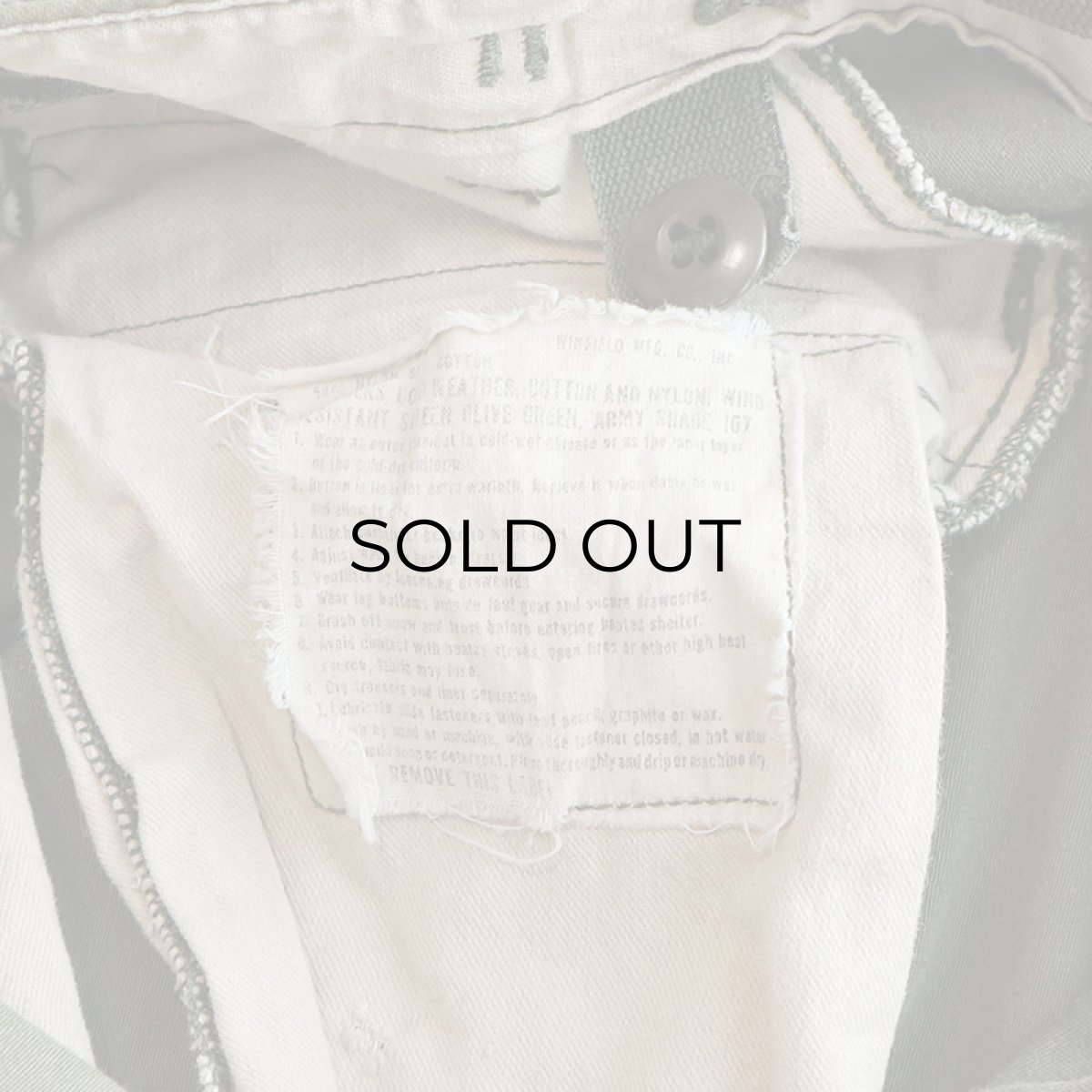 画像9: 70's US ARMY M-65 COTTON NYLON COLD WEATHER FIELD CARGO PANTS【SMALL-SHORT】 (9)