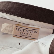 画像9: 〜90's LEVI'S "ACTION SLACKS" POLYESTER PANTS "MADE IN USA" (9)