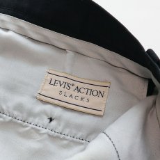 画像9: 〜90's LEVI'S "ACTION SLACKS" BLACK POLYESTER PANTS (9)