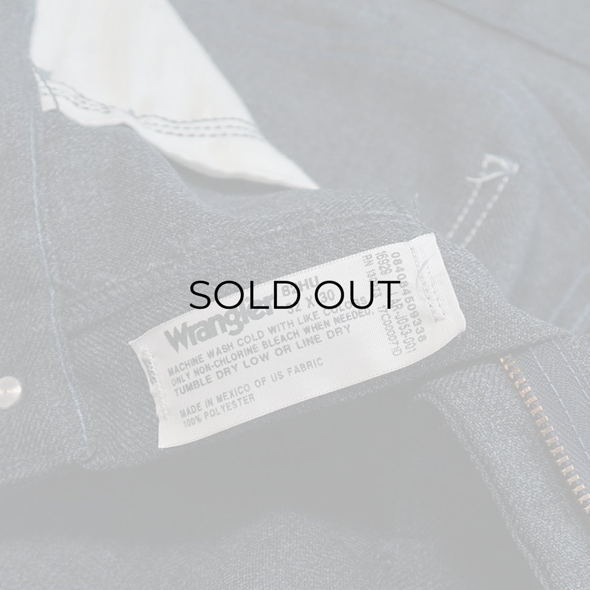 画像8: WRANGLER "WRANCHER" POLYESTER BOOTS CUT PANTS 【Size : W33 x L30 】  (8)