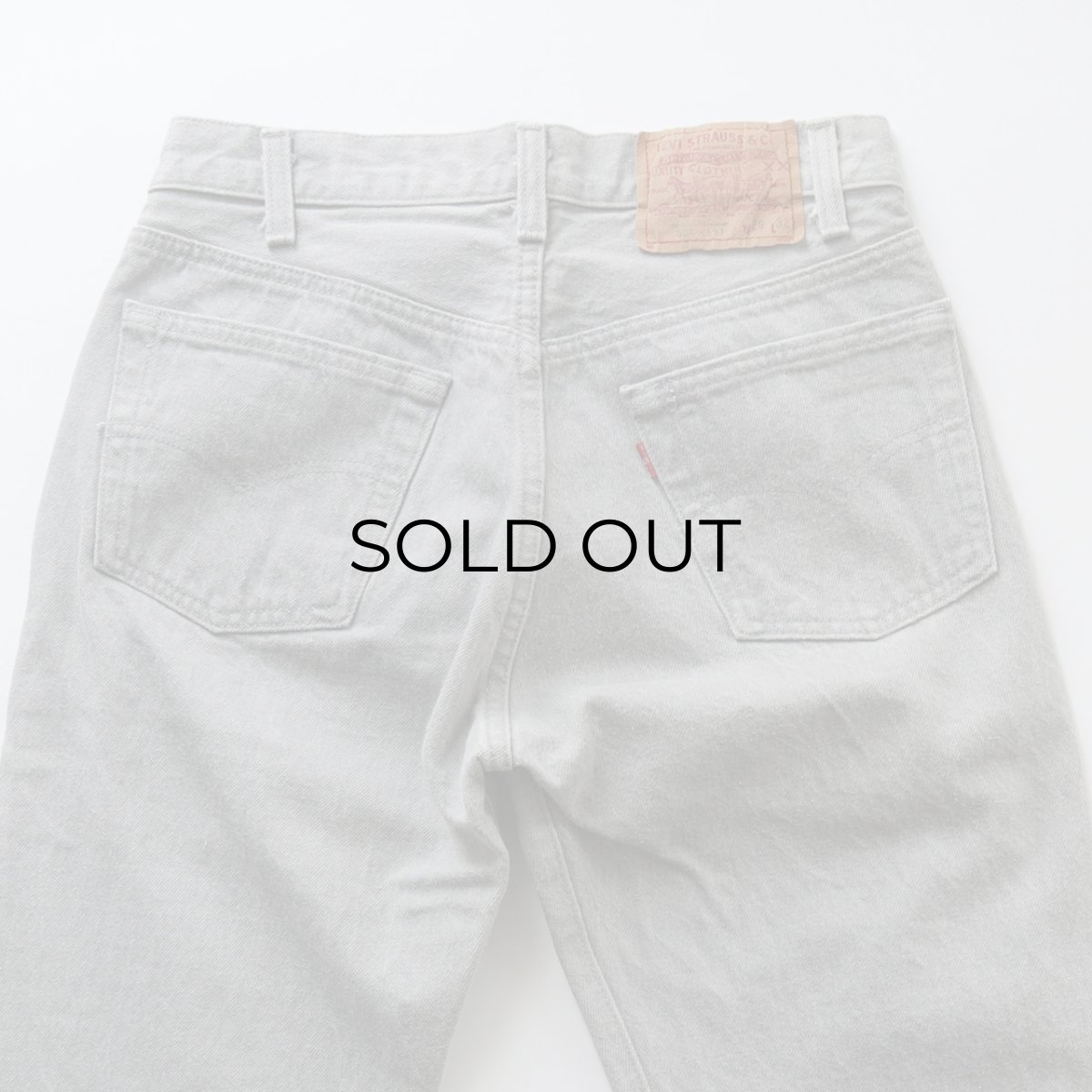 画像7: LEVI'S 501 GRAY DENIM PANTS "INSEAM SINGLE STITCH" "made in USA" 【W29 x L32 程度】 (7)