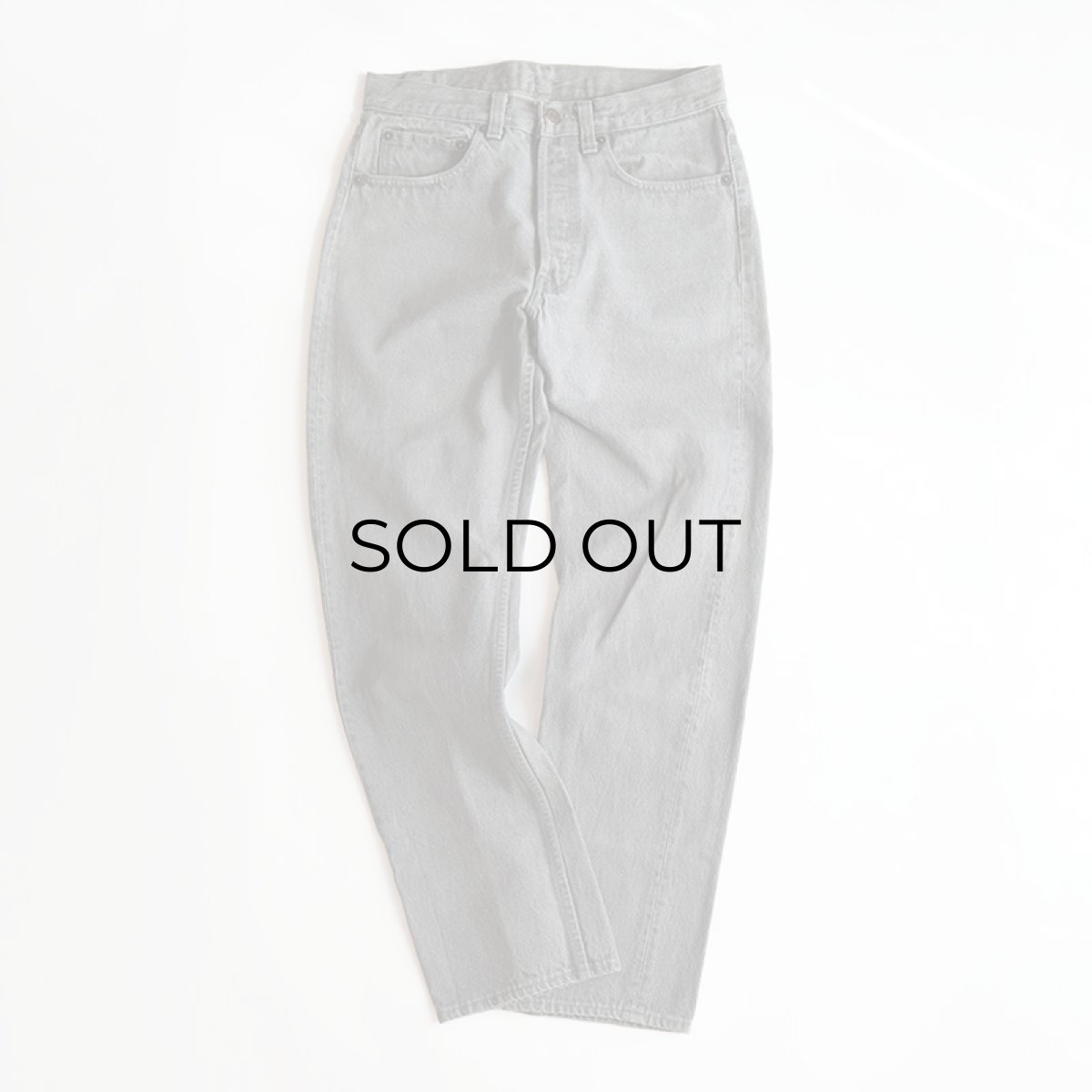 画像2: LEVI'S 501 GRAY DENIM PANTS "made in USA" 【W31 x L30 程度】 (2)