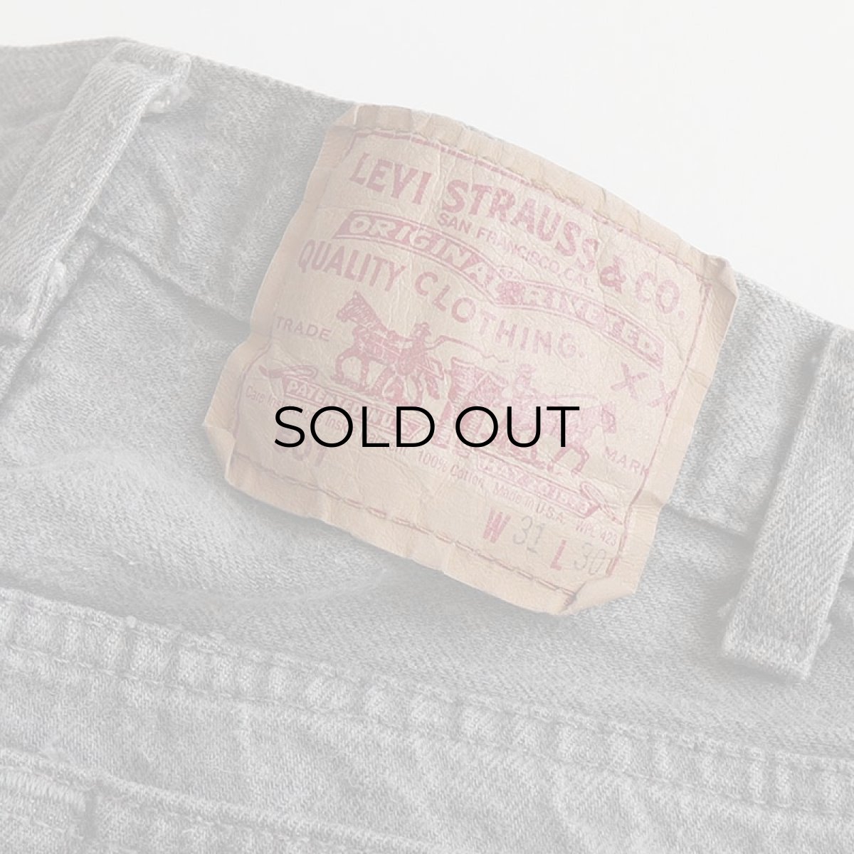 画像9: LEVI'S 501 GRAY DENIM PANTS "made in USA" 【W31 x L30 程度】 (9)