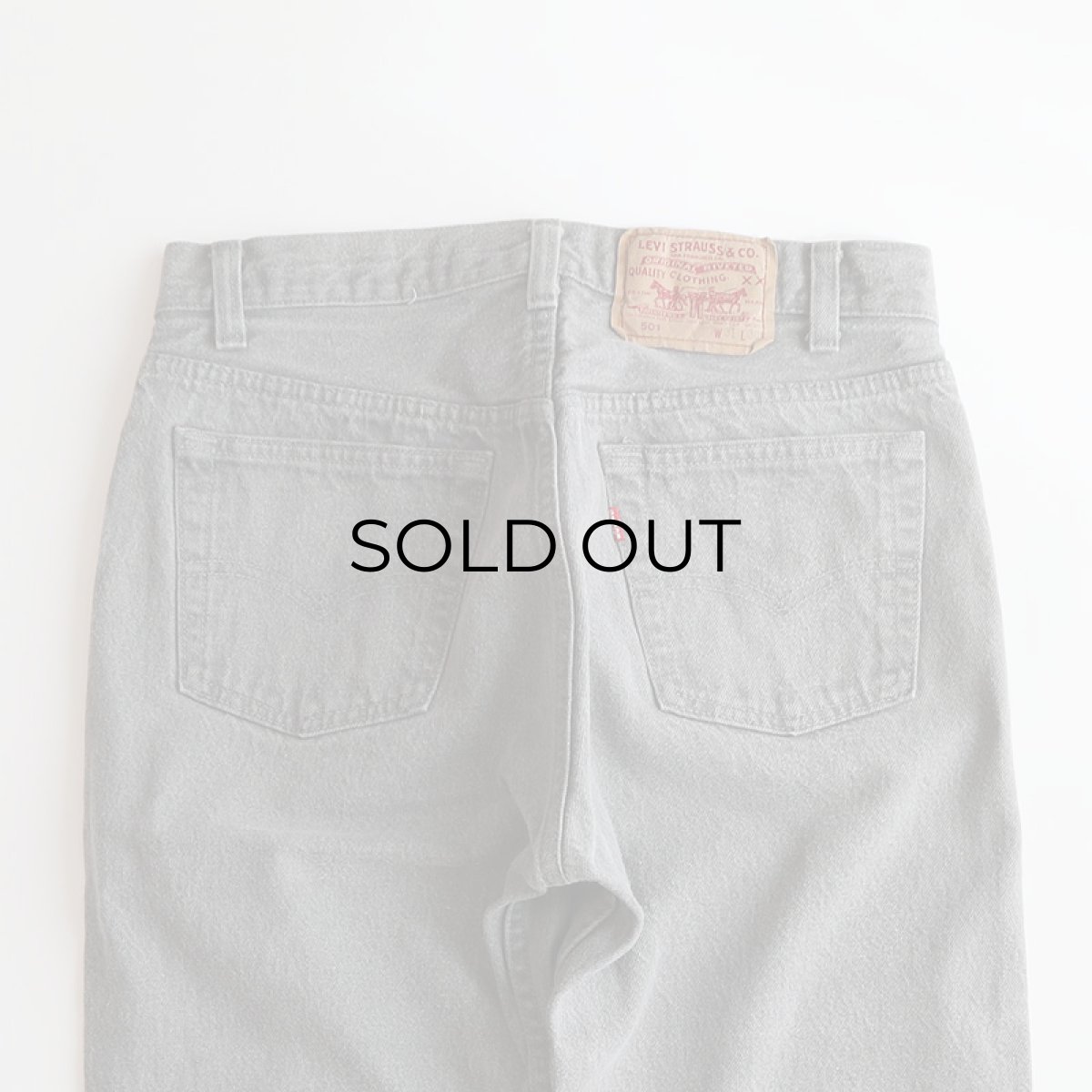 画像7: LEVI'S 501 GRAY DENIM PANTS "made in USA" 【W31 x L30 程度】 (7)
