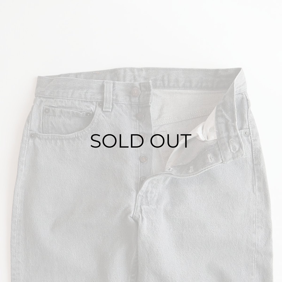 画像5: LEVI'S 501 GRAY DENIM PANTS "made in USA" 【W31 x L30 程度】 (5)