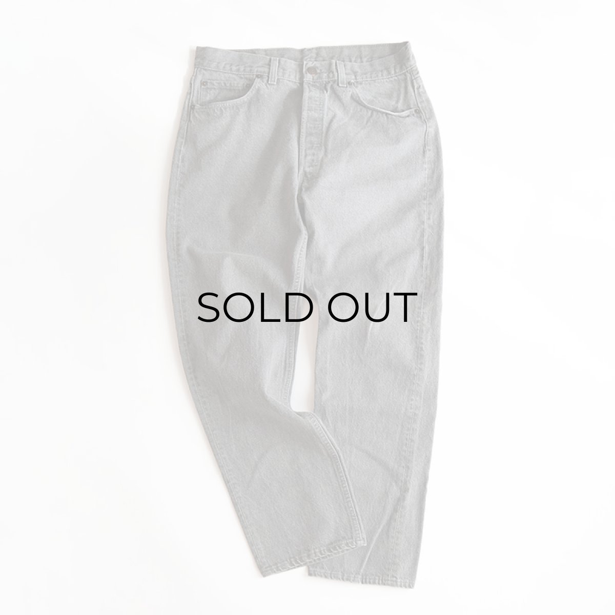 画像2: LEVI'S 501 GRAY DENIM PANTS "made in USA" 【W35 x L30 程度】 (2)