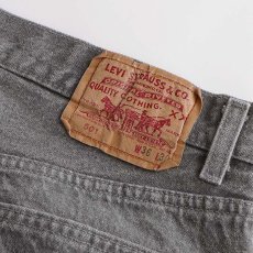 画像7: LEVI'S 501 GRAY DENIM PANTS "made in USA" 【W35 x L30 程度】 (7)