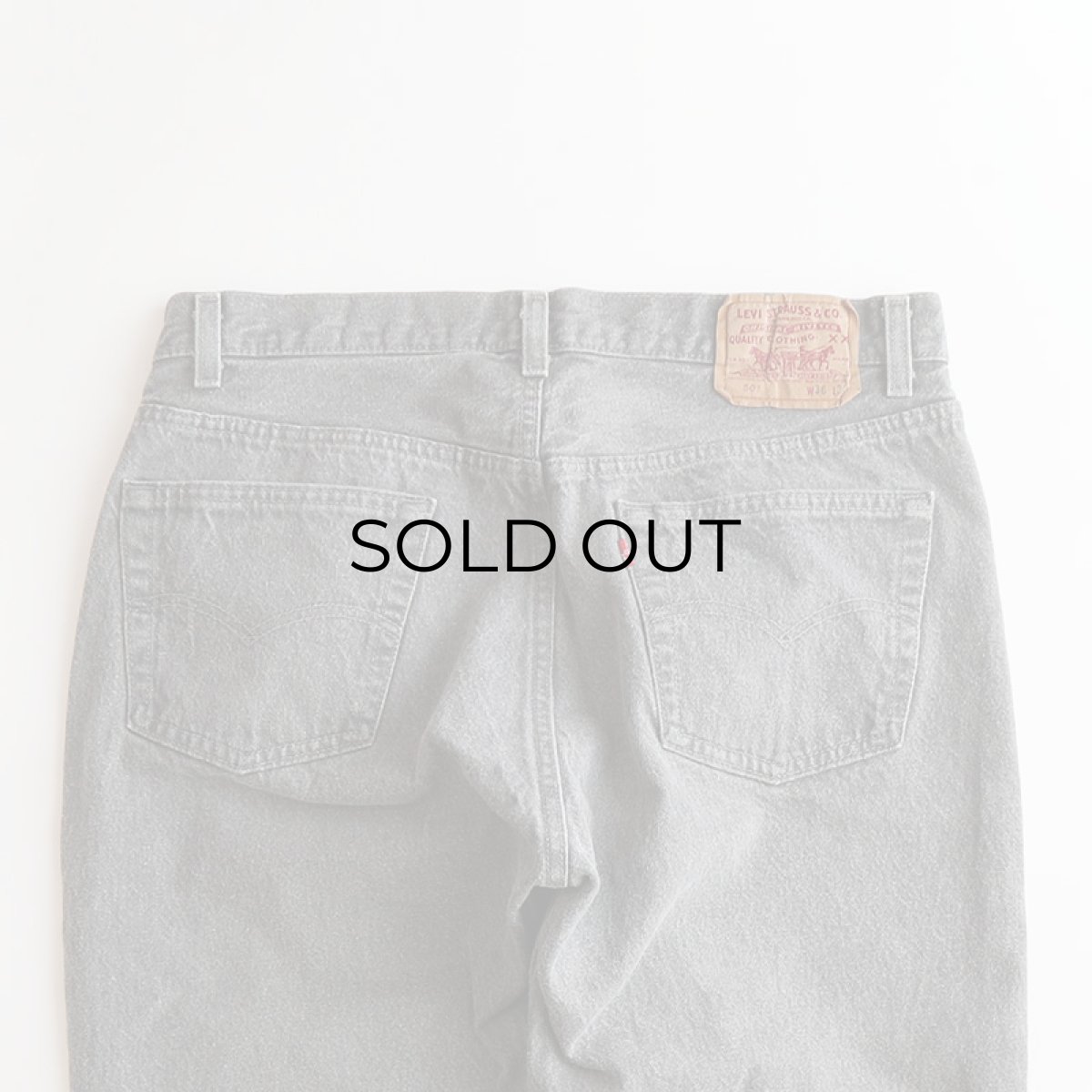 画像6: LEVI'S 501 GRAY DENIM PANTS "made in USA" 【W35 x L30 程度】 (6)