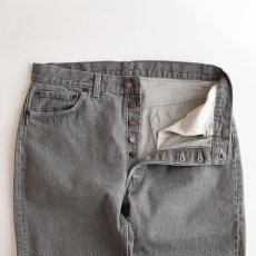 画像4: LEVI'S 501 GRAY DENIM PANTS "made in USA" 【W35 x L30 程度】 (4)