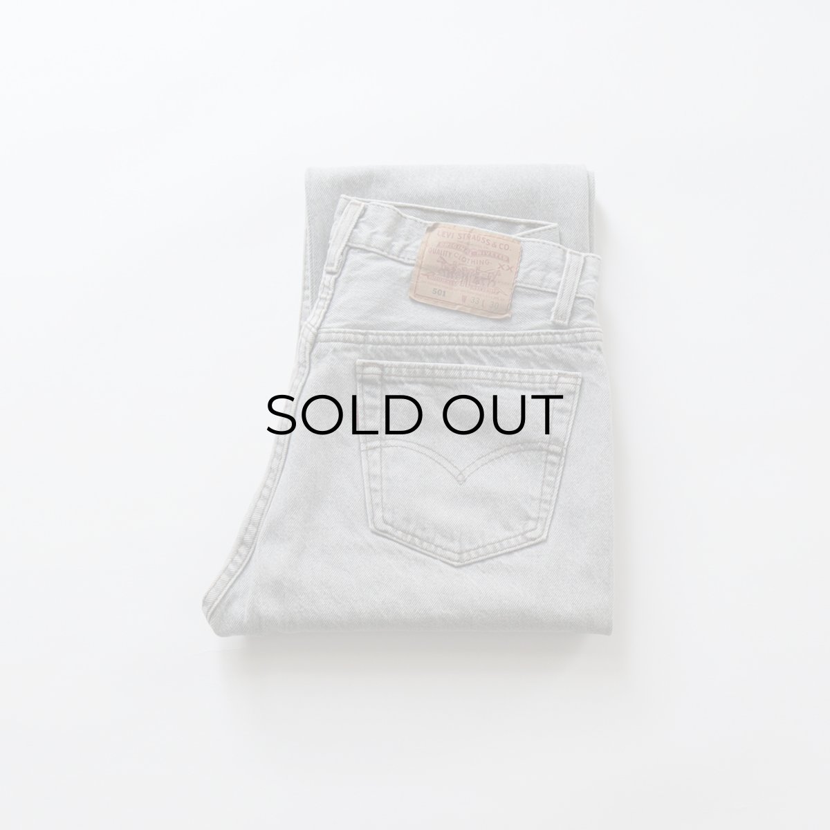 画像1: LEVI'S 501 GRAY DENIM PANTS "made in USA" 【W32 x L30 程度】 (1)