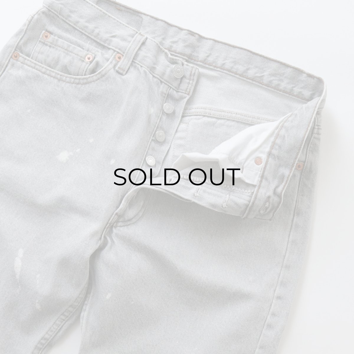 画像5: LEVI'S 501 GRAY DENIM PANTS "made in USA" 【W32 x L30 程度】 (5)