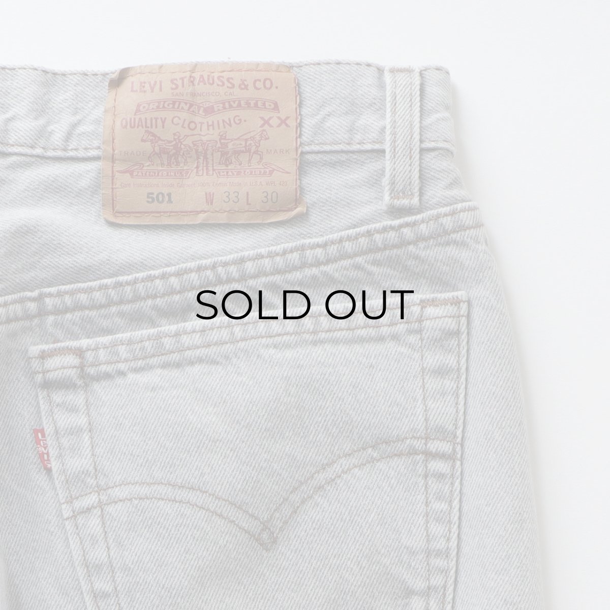 画像9: LEVI'S 501 GRAY DENIM PANTS "made in USA" 【W32 x L30 程度】 (9)