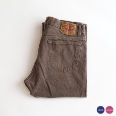 画像1: LEVI'S 501 BROWN DENIM PANTS "made in USA" 【W34 x L34 程度】 (1)