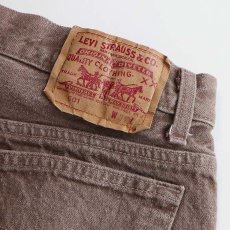 画像9: LEVI'S 501 BROWN DENIM PANTS "made in USA" 【W34 x L34 程度】 (9)