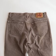 画像7: LEVI'S 501 BROWN DENIM PANTS "made in USA" 【W34 x L34 程度】 (7)