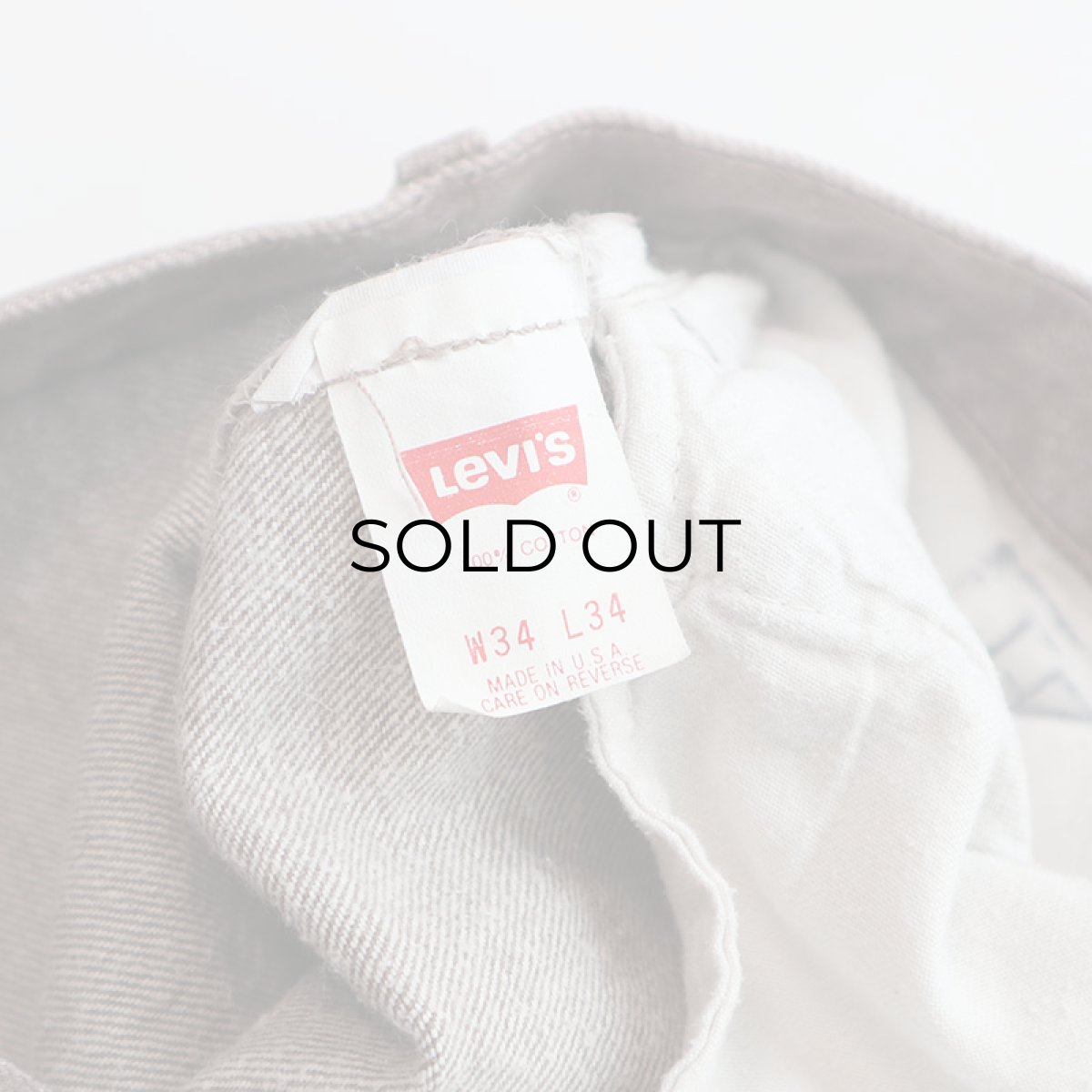 画像10: LEVI'S 501 BROWN DENIM PANTS "made in USA" 【W34 x L34 程度】 (10)